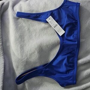NWT - J.Crew Heritage Scoopneck Bikini Top - Blue